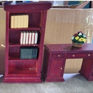 Wooden dollhouse furniture